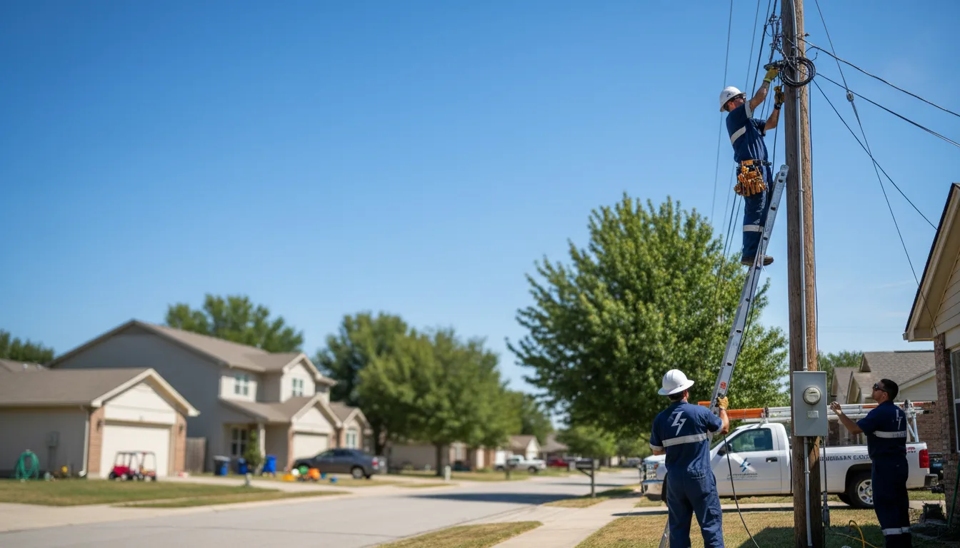 Residential electrician providing installation services in Woodson, IL
